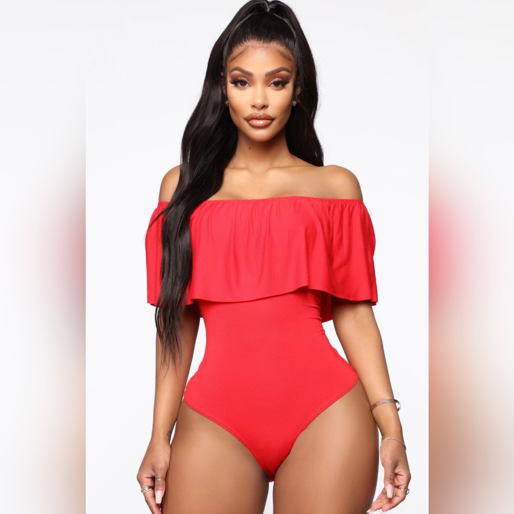 Happy Hour Bodysuit-Red FASHION Nova
